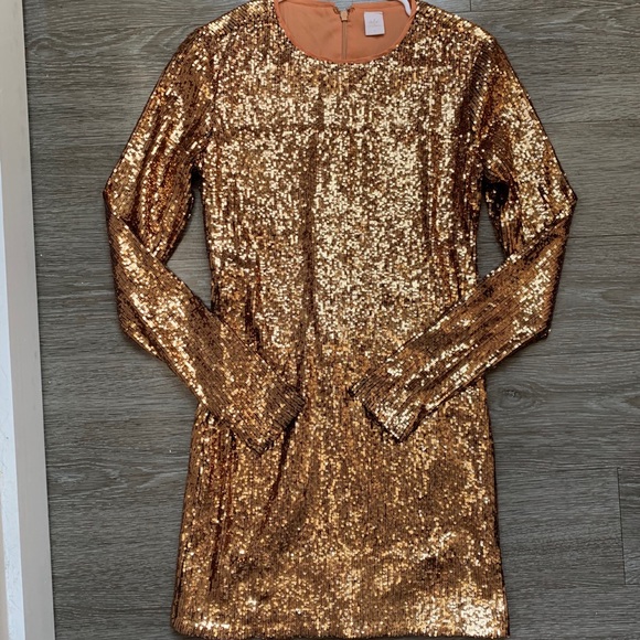 Bronze sparkle ale by Alessandra New Year’s Eve dress s - Picture 2 of 5